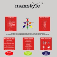 Maxstyle A2725 Argan Keratin 2025/06.35 Sütlü Çikolata 60 ml 1 Ad Saç Boyası + 1 Ad 90 ml Oksidan