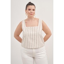 Myline Astarlı Kare Yaka Top