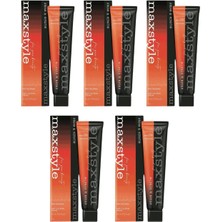 Maxstyle A2249 Argan Keratin 2025/900 Ultra Açıcı Sarı 60 ml 5 Adet Saç Boyası Oksidansız