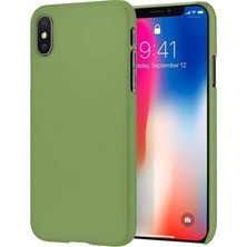Piyasa Sepeti Apple iPhone XS Max İnce Mat Silikon Kılıf Yeşil