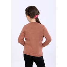 Kurgan Tekstil Kız Çocuk Regular Fit Basic Triko Kazak