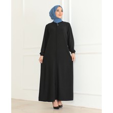 Sade Günlük Tam Boy Gizli Patlı Ferace