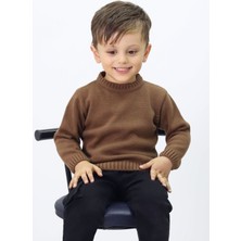 Kurgan Tekstil Erkek Çocuk Bisiklet Yaka Triko Kazak