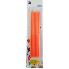15 cm  Turuncu Mum 10'lu