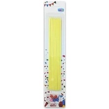 Partici 20 cm  Sarı Mum 7'li