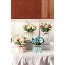 Dekoratif Vazo Seti Obje Ev Dekorasyon Masa Üstü Dekor Vazo Seti Model 52