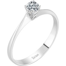 Sirius F Renk 0,20 Karat Pırlanta Tektaş Yüzük 0417R0106