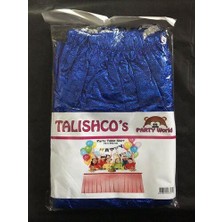 Metalize Parlak Mavi Masa Eteği 70X400CM