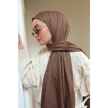 Silk Home Kaşık Desen Jakarlı Deluxe Şal - Sütlü Kahve