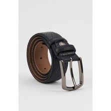 Alexander Gardi Alexandergardi Erkek Doku Detaylı Hakik Deri Kemer (E24-KEMER-07)