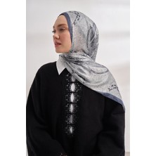 Armanda Catena Desen Ithal Vual Şal - Füme