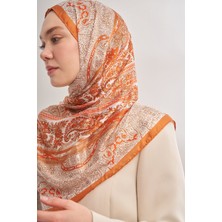 Armanda Catena Desen Ithal Vual Şal - Orange