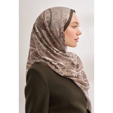 Armanda Catena Desen Ithal Vual Şal - Acı Kahve