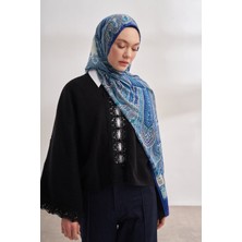 Armanda Mistik Desen Ithal Vual Şal - Saks