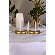 Şamdan Mumluk Dekoratif Mumluk Beyaz Renk Tealight Mumluk Model 14