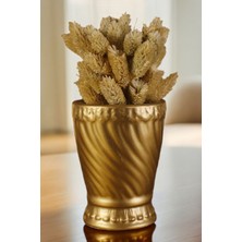 Dekoratif Vazo El Yapımı Altın Renk Model 47