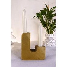 Şamdan Mumluk Dekoratif Mumluk Beyaz Renk Tealight Mumluk Model 12