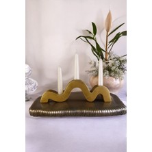 Şamdan Mumluk Dekoratif Mumluk Beyaz Renk Tealight Mumluk Model 13