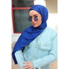 Silk Home Labirent Desen Jakarlı Deluxe Şal - Saks