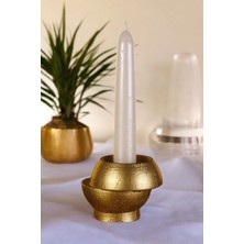 Şamdan Mumluk Dekoratif Mumluk Beyaz Renk Tealight Mumluk Model 25