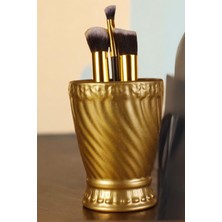 Makyaj Duzenleyici Makyaj Organizeri Makyaj Fırçalığı Makyaj Fırçası Altın Eskitme Renk Model 14