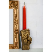Şamdan Mumluk Dekoratif Mumluk Beyaz Renk Tealight Mumluk Model 3