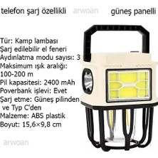 Arwoan Çok Işlevli Kamp Lambası El Feneri