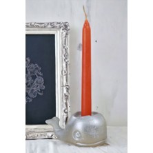 Şamdan Mumluk Dekoratif Mumluk Beyaz Renk Tealight Mumluk Model 6