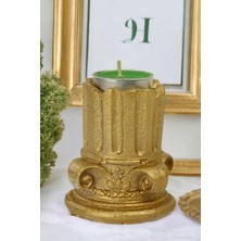 Şamdan Mumluk Dekoratif Mumluk Beyaz Renk Tealight Mumluk Model 39