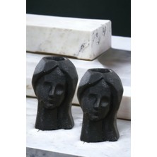 Şamdan Mumluk Dekoratif Mumluk Tealight Mumluk Model 11 Ikili Mumluk