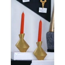 Şamdan Mumluk Dekoratif Mumluk Tealight Mumluk Model 23 Ikili Mumluk