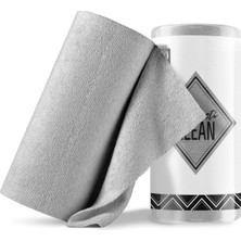 Fantasti Clean Çok Amaçlı Rulo Mikrofiber Temizlik Bezi 30X30 40 Yapraklı Gri