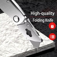 Mi-Ça Home Çok Amaçlı Halı Maket Bıçağı Alçıpan Falçata Katlanabilir Maket Bıçağı Halı Kesme Aleti