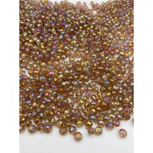 Hedef Bijuteri 100GR Vizon/açık Kahverengi Basık 10MM Janjanlı Akrilik Boncuk,takı, Çanta Yapım Boncuğu (300 Adet)