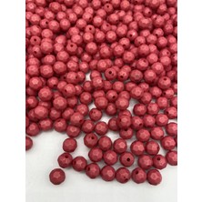 Hedef Bijuteri 100GR Opak Petek Model Fuşya / Koyu Pembe Renk 10MM Akrilik Boncuk ,çanta Yapım Boncuğu (~200 Adet)