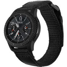 ZORE ​​galaxy Watch 46MM (22MM) Magic Nylon Kordon Zore - Siyah