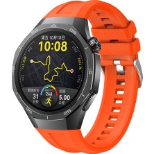 ZORE Huawei Watch Gt5 Pro 46MM Uyumlu KRD-130 Silikon Kordon Strap Kayış-Turuncu