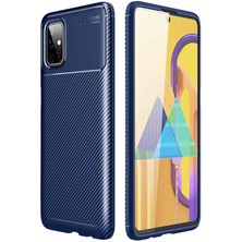 Heptek İletişim Galaxy M51 Kılıf Negro Silikon Kapak-Lacivert