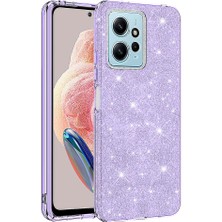 Heptek İletişim Xiaomi Redmi Note 12 4g Kılıf Shining Silikon-Mor