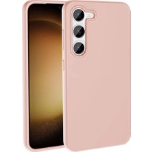 Heptek İletişim Galaxy S23 Kılıf Magsafe Şarj Özellikli Sıvı Teknolojili Silinebilir Sert Kivi Kapak-Pembe