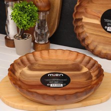 Mien Dayanıklı Akasya Tırtık Kenarlı 25 cm Kase -7B127