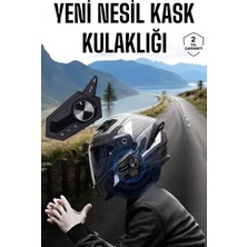 Miss Mojo Intercom Kask Kulaklığı Anc Özelliği Yüksek Ses Kaliteli Bluetooth Kulaklık