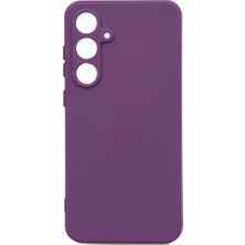 Heptek İletişim Galaxy S24 Fe Kılıf Biye Silikon-Mor-Mor