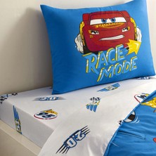 Taç Lisanslı Disney Cars Let's Race Tek Kişilik Pamuklu Nevresim Takımı