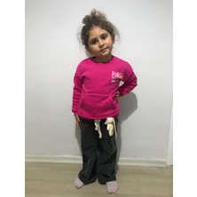 Capella Bebe Kız Çocuk Pembe Renkli Cepli Sweat Modeli Kız Çocuk Sweatshirt Modelleri