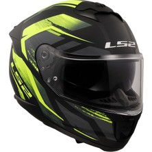 Ls2 Stream 2 Fury Mat Siyah-Gri-Neon Sarı Kask