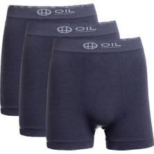 Oil Company Termal Lacivert 3'lü Boxer Seamless Iıı. Seviye