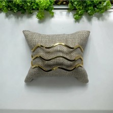 Stainless Steel Ajda Zikzag Bileklik Gold Renk Çelik Bilezik