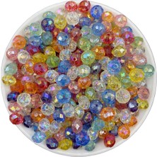 Hedef Bijuteri Karışık Renkli Basık 10MM  Janjanlı Takı, Çanta Yapım Boncuğu (50GR,~150 Adet)