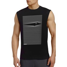 Rock&Roll Noluyo Ya Siyah Erkek Kesik Kol / Kolsuz T-Shirt